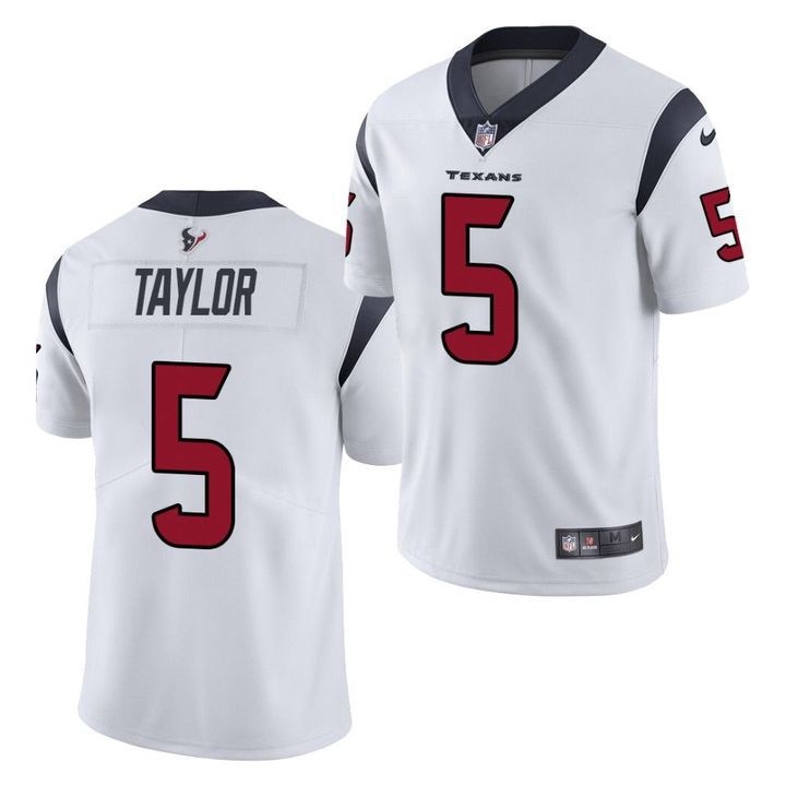 Men Houston Texans #5 Tyrod Taylor Nike White Limited NFL Jersey->houston texans->NFL Jersey